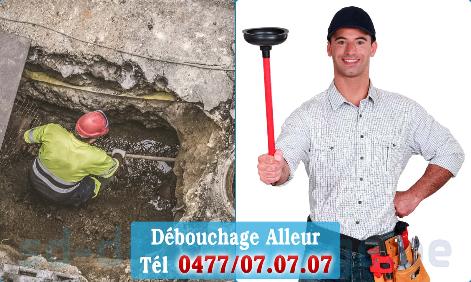 Déboucheur canalisation Alleur rapide et efficace - 0477 07 07 07