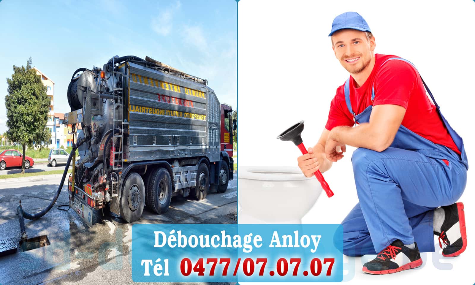 Déboucher canalisation maison Anloy rapide et efficace - 0477 07 07 07