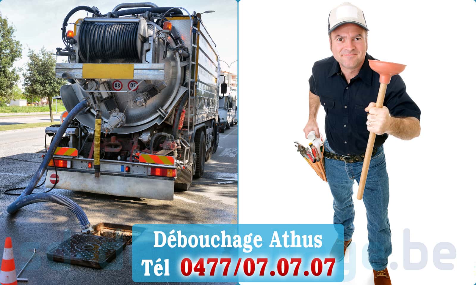 Déboucher canalisation maison Athus rapide et efficace - 0477 07 07 07