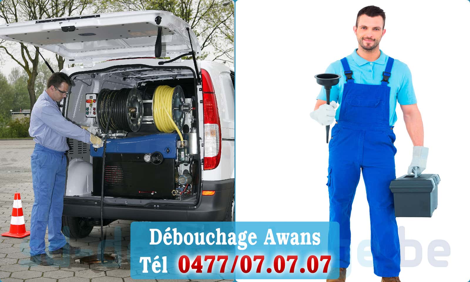 Déboucher canalisation maison Awans rapide et efficace - 0477 07 07 07