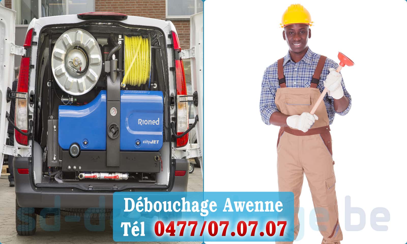 Service débouchage canalisation Awenne rapide et efficace - 0477 07 07 07