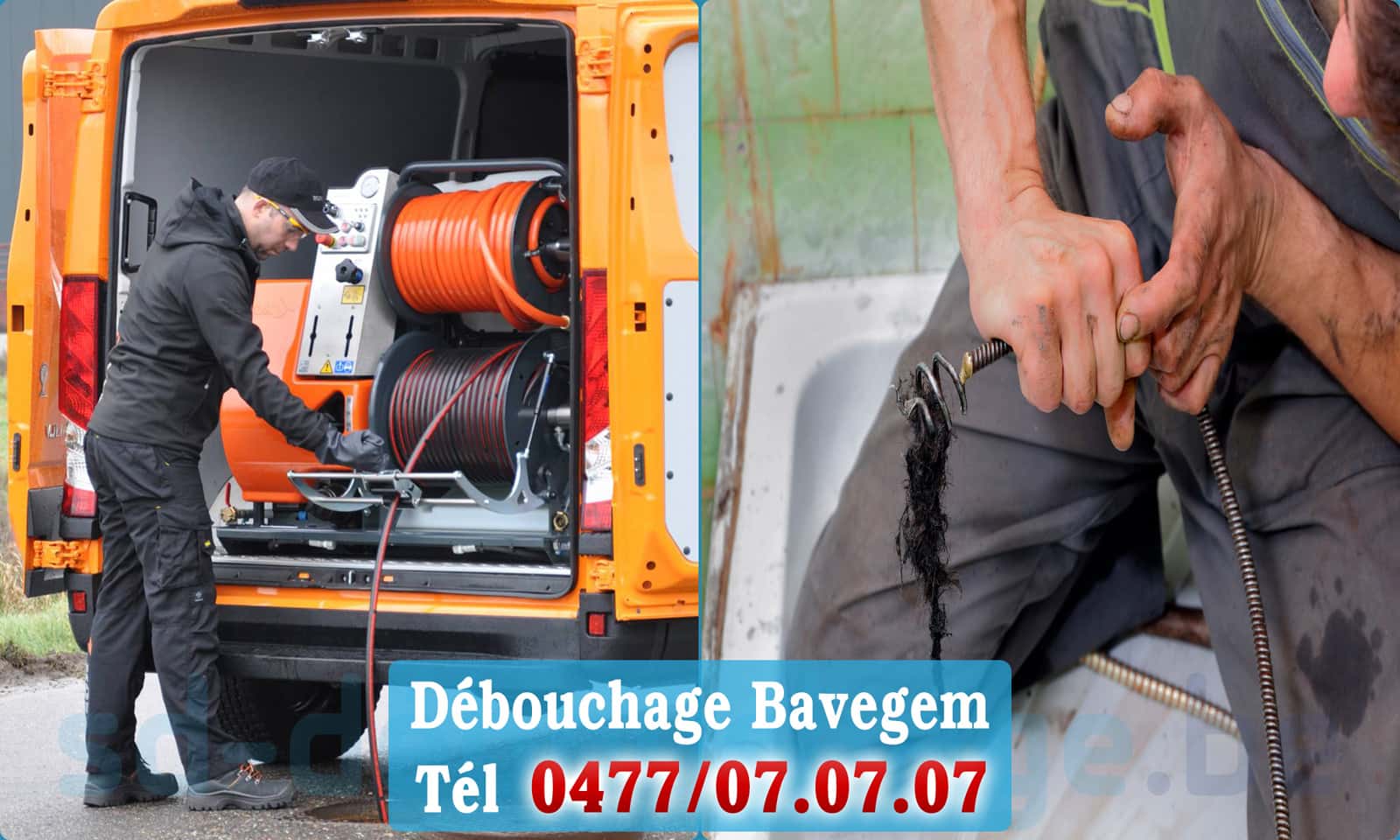 Déboucher canalisation maison Bavegem rapide et efficace - 0477 07 07 07