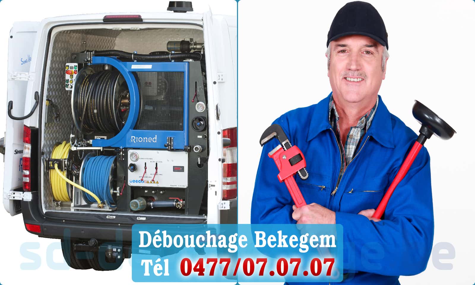 Débouchage canalisation Bekegem rapide et efficace - 0477 07 07 07