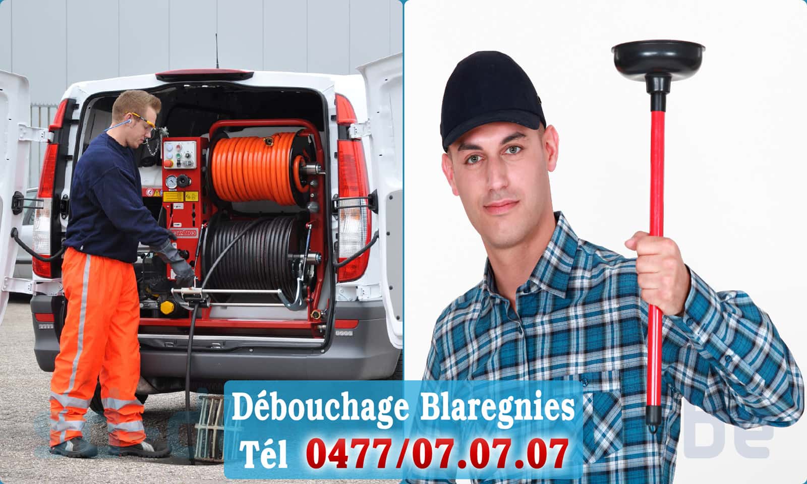 Débouchage canalisation Blaregnies rapide et efficace - 0477 07 07 07