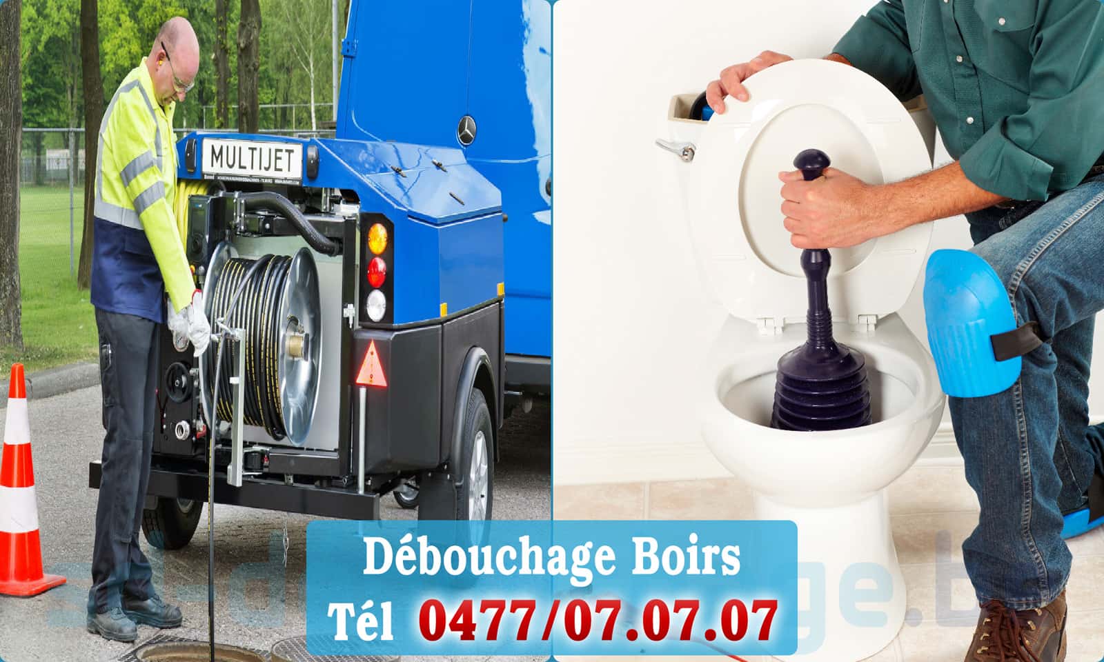 Déboucher canalisation maison Boirs rapide et efficace - 0477 07 07 07