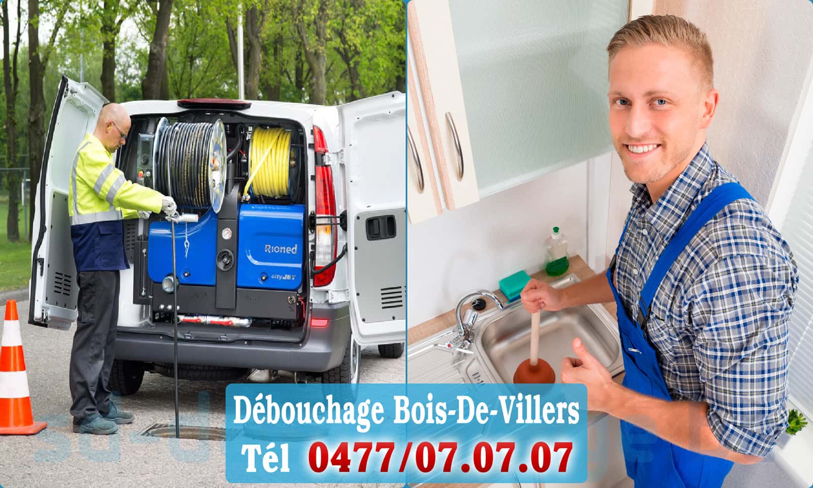 Service débouchage canalisation Bois-De-Villers rapide et efficace - 0477 07 07 07