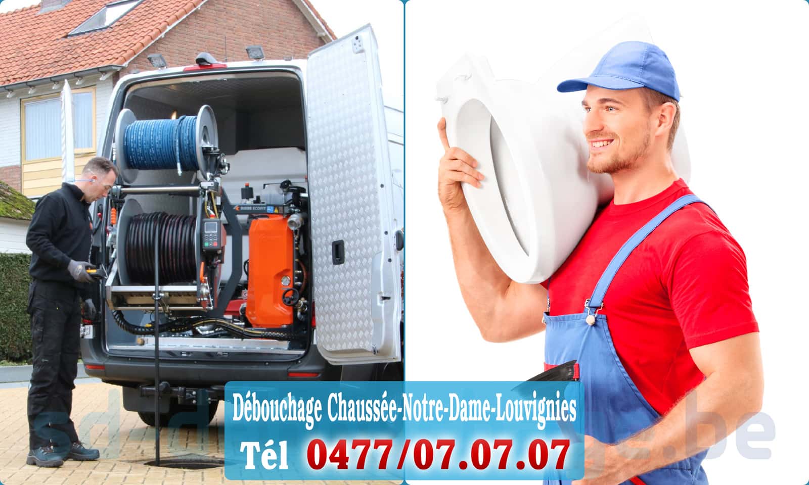 Entreprise débouchage canalisation Chaussée-Notre-Dame-Louvignies rapide et efficace - 0477 07 07 07