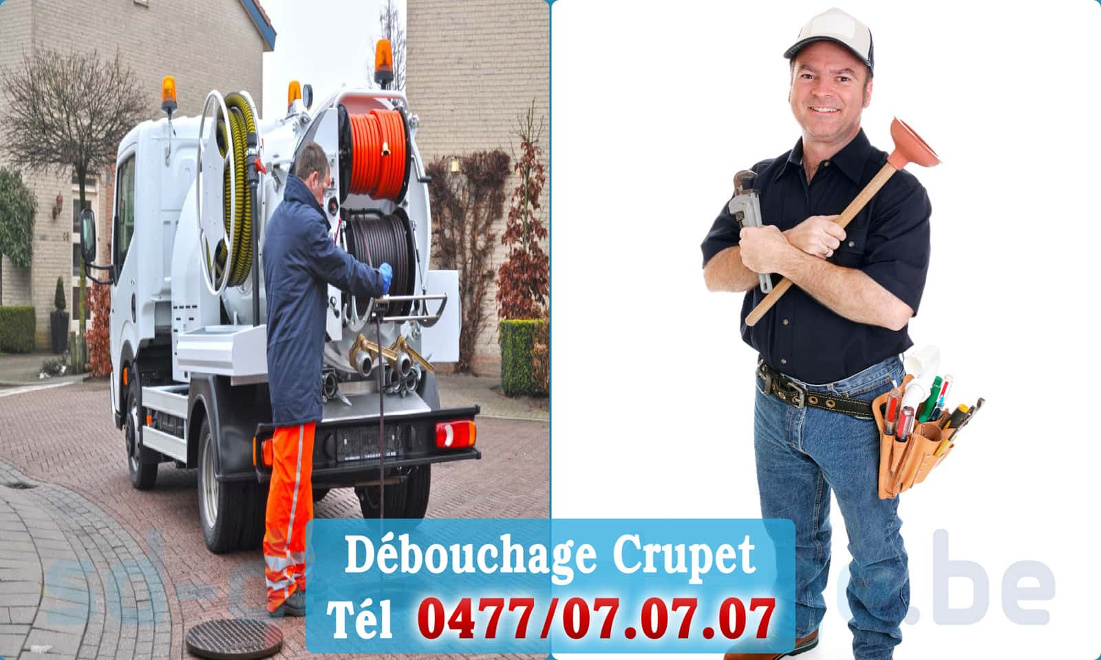 Débouchage canalisation Crupet rapide et efficace - 0477 07 07 07