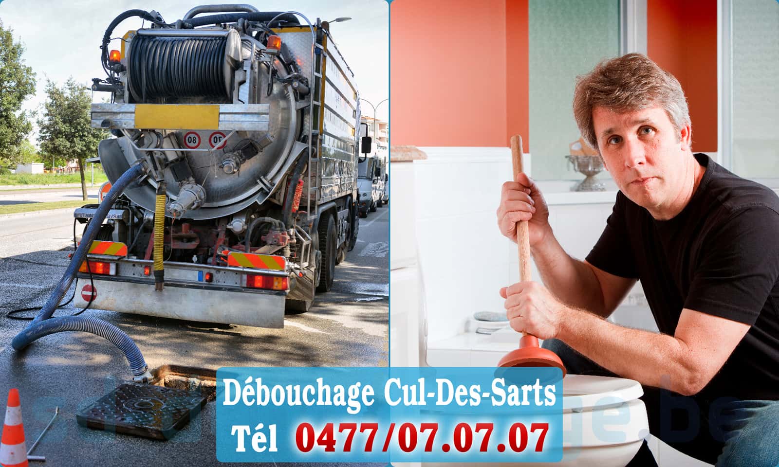 Débouchage de canalisation Cul-Des-Sarts rapide et efficace - 0477 07 07 07