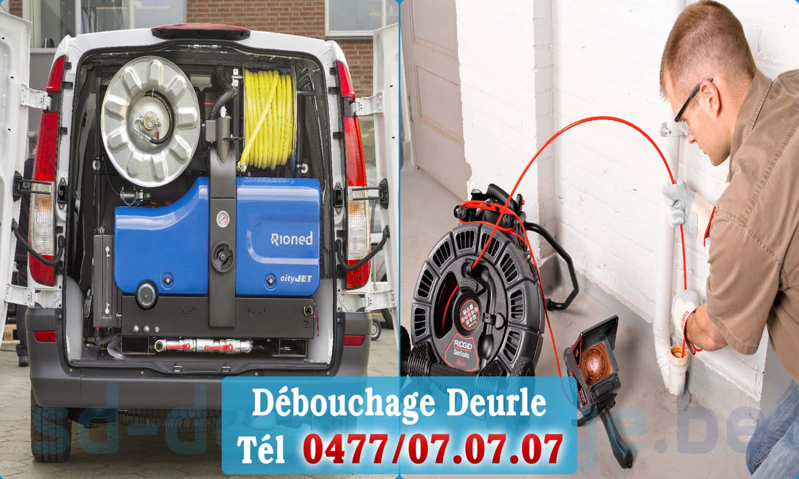 Déboucheur canalisation Deurle rapide et efficace - 0477 07 07 07