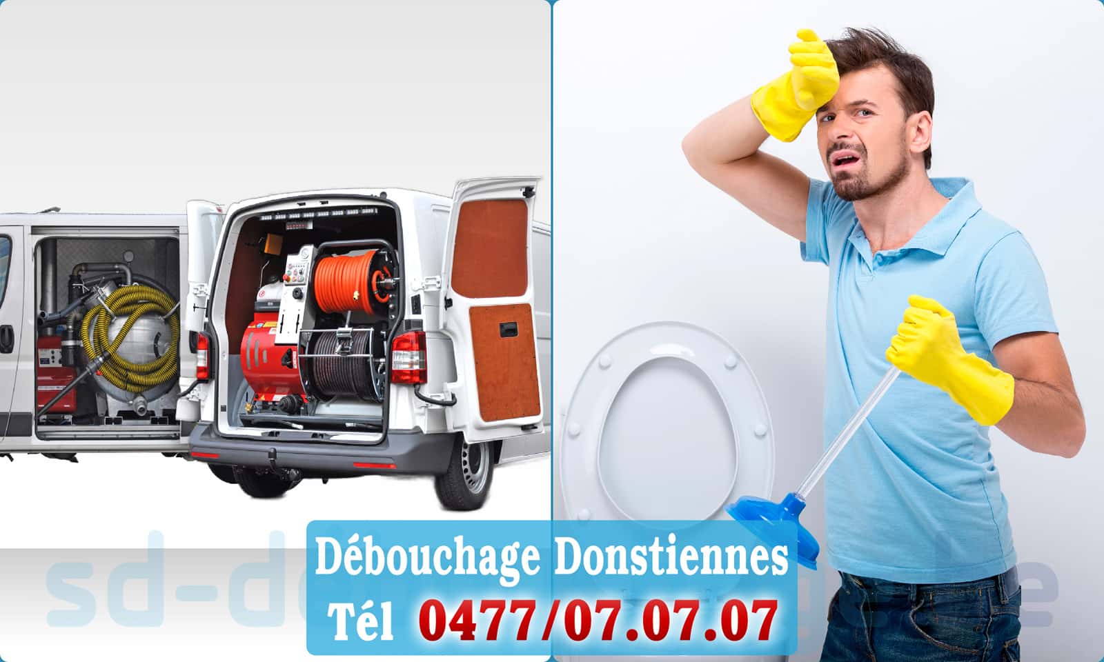 Débouchage canalisation Donstiennes rapide et efficace - 0477 07 07 07