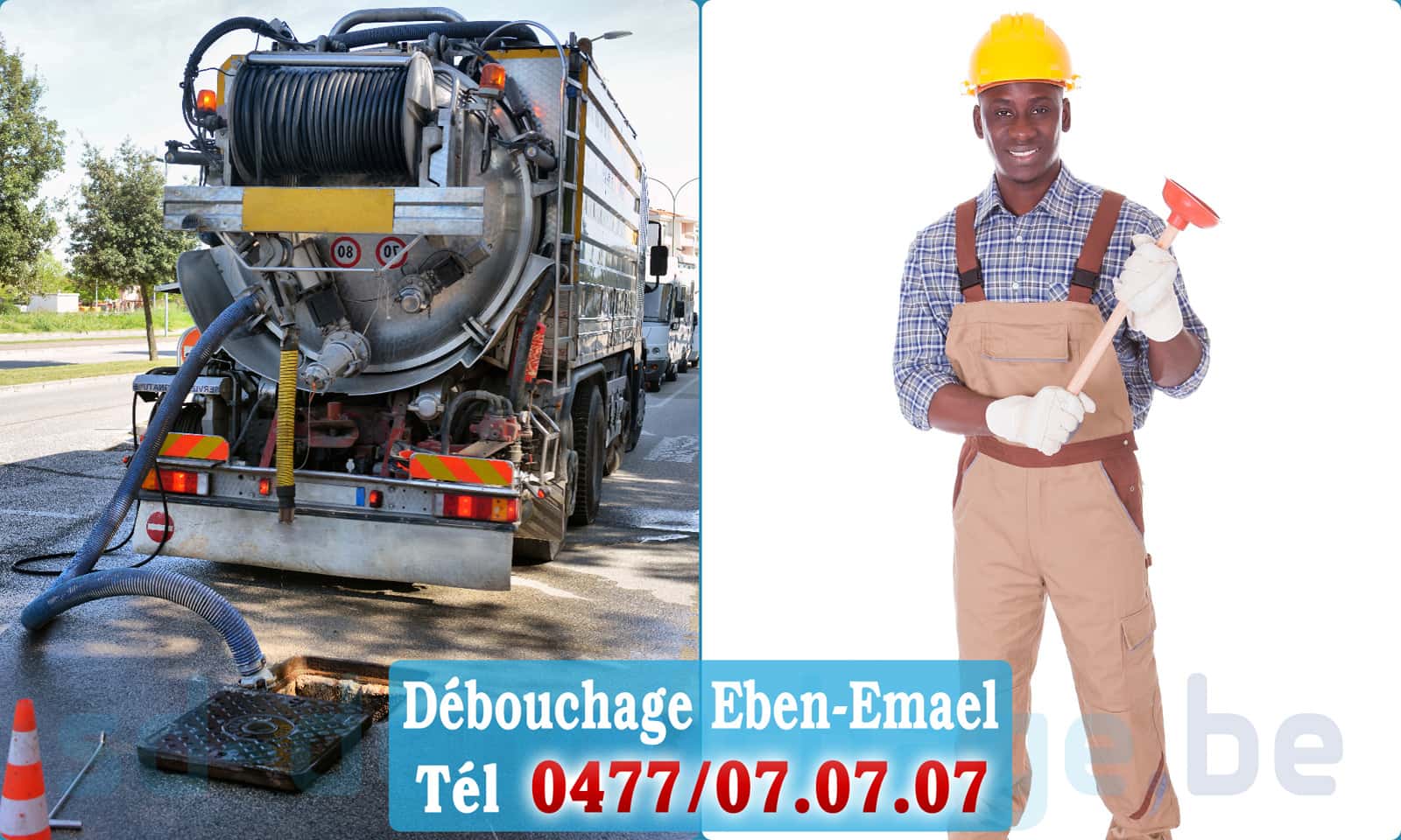 Déboucher canalisation maison Eben-Emael rapide et efficace - 0477 07 07 07