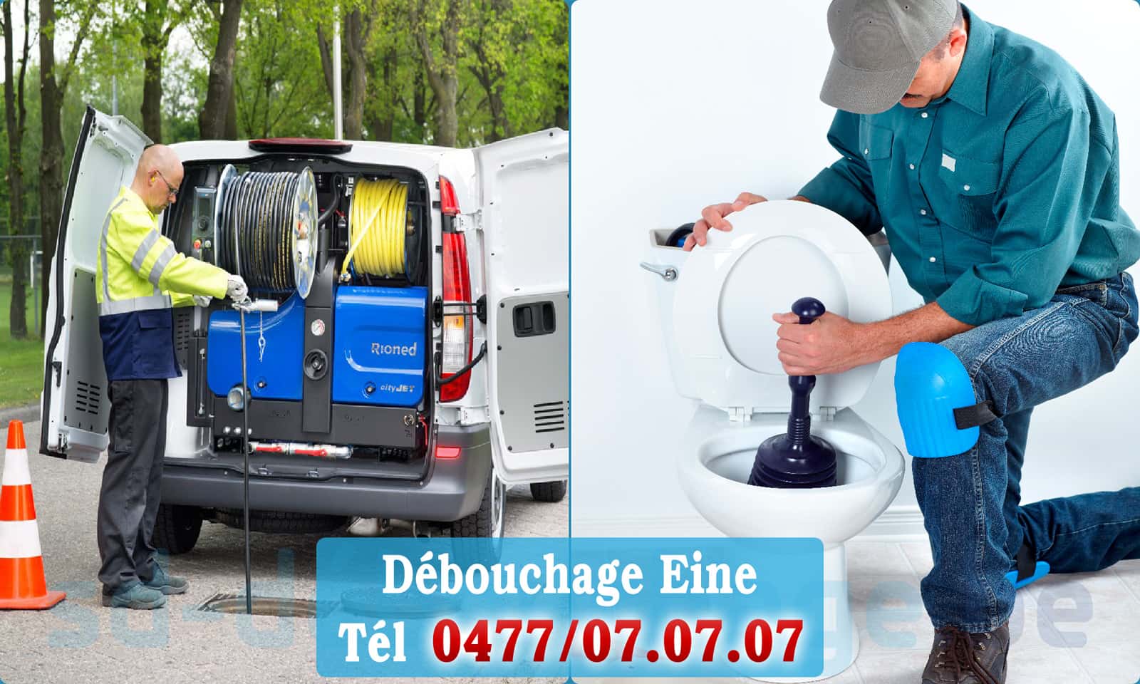 Service débouchage canalisation Eine rapide et efficace - 0477 07 07 07