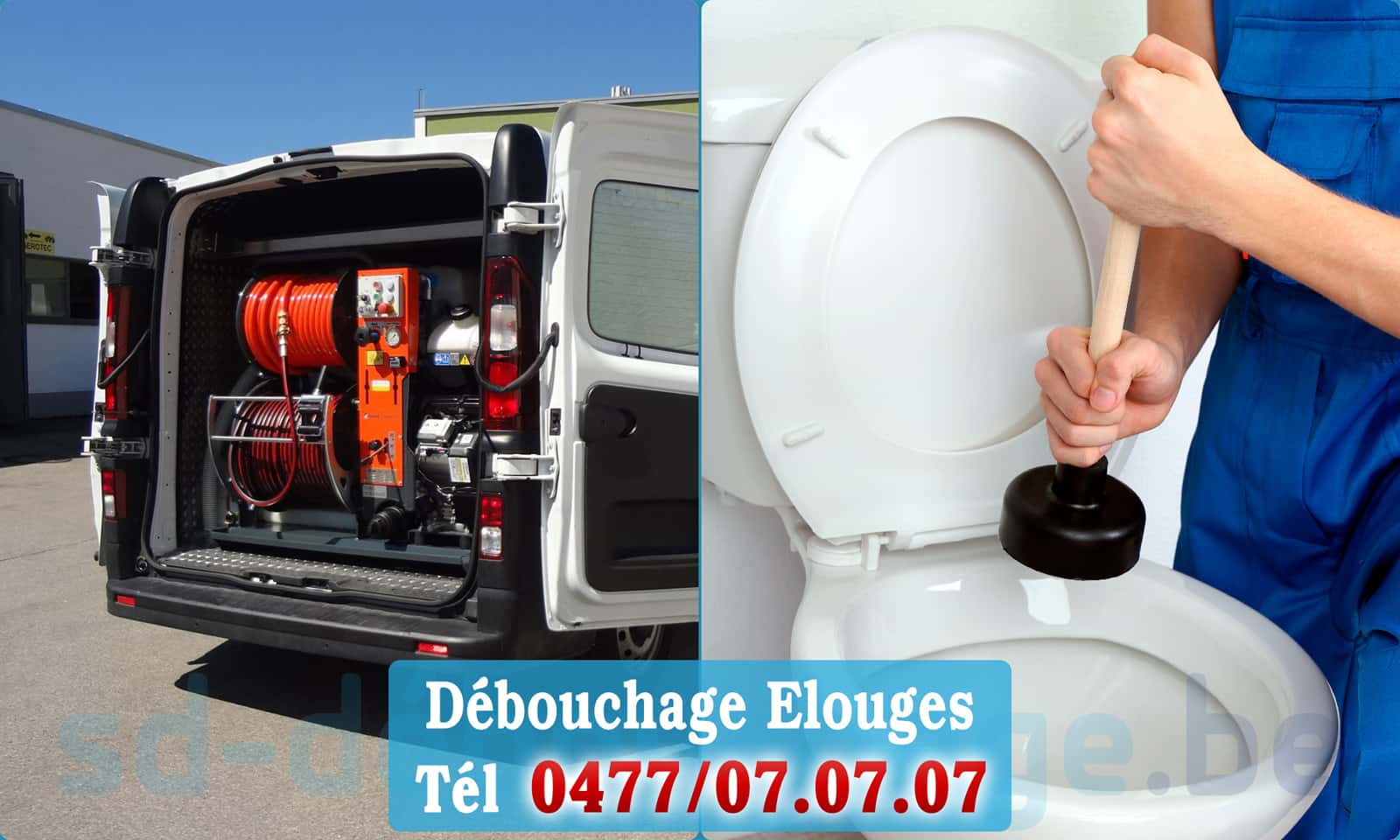 Dégorgement Elouges rapide et efficace - 0477 07 07 07