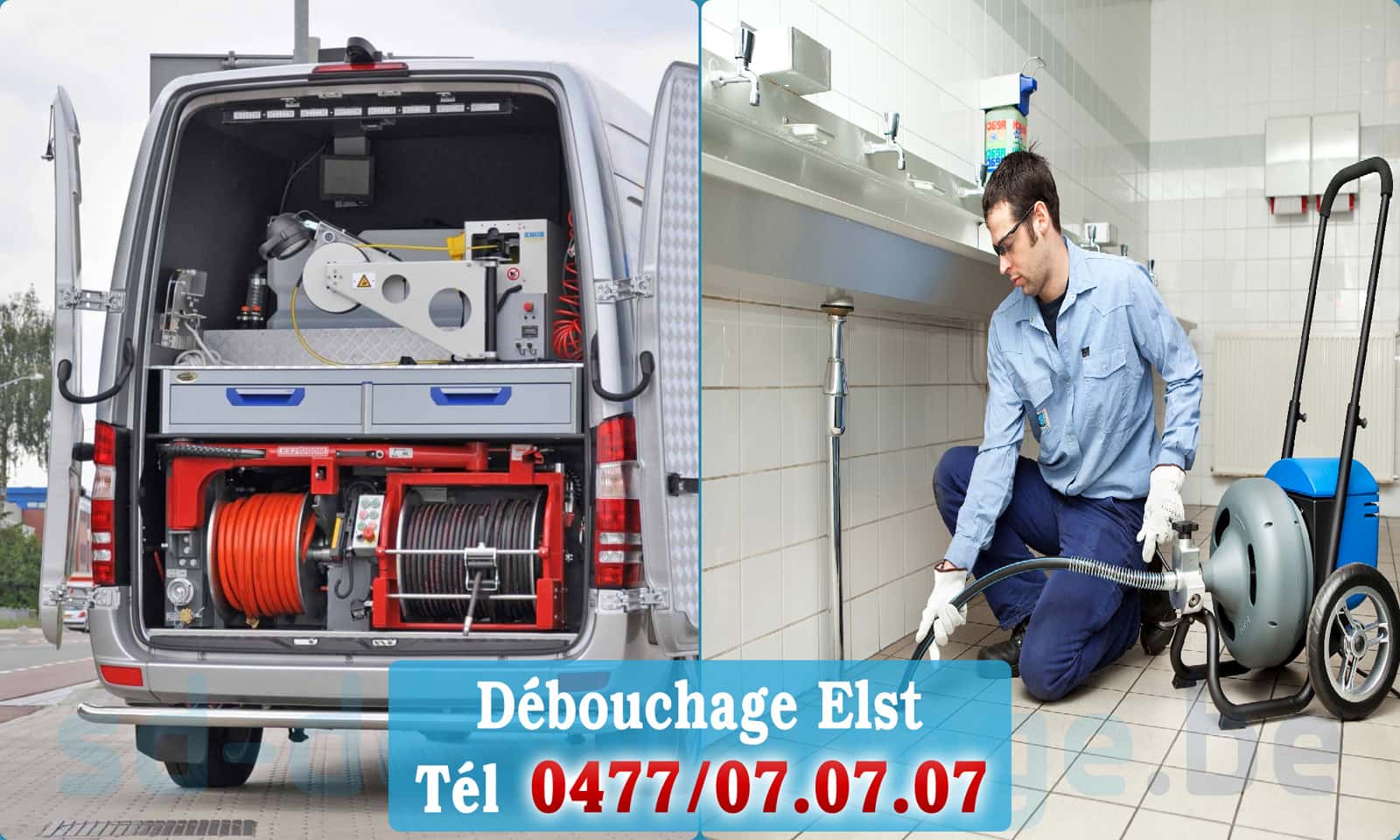 Service débouchage canalisation Elst rapide et efficace - 0477 07 07 07