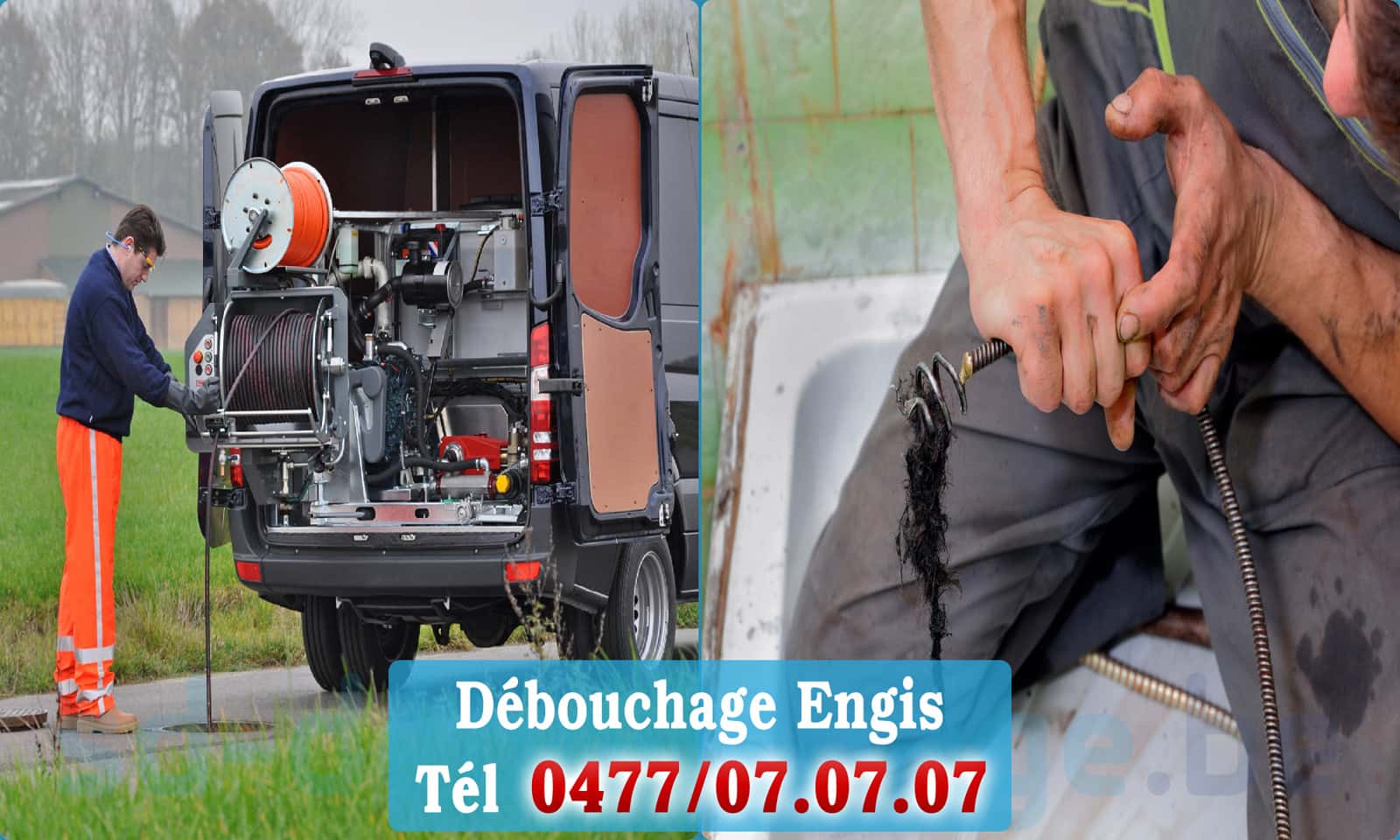 Service débouchage canalisation Engis rapide et efficace - 0477 07 07 07