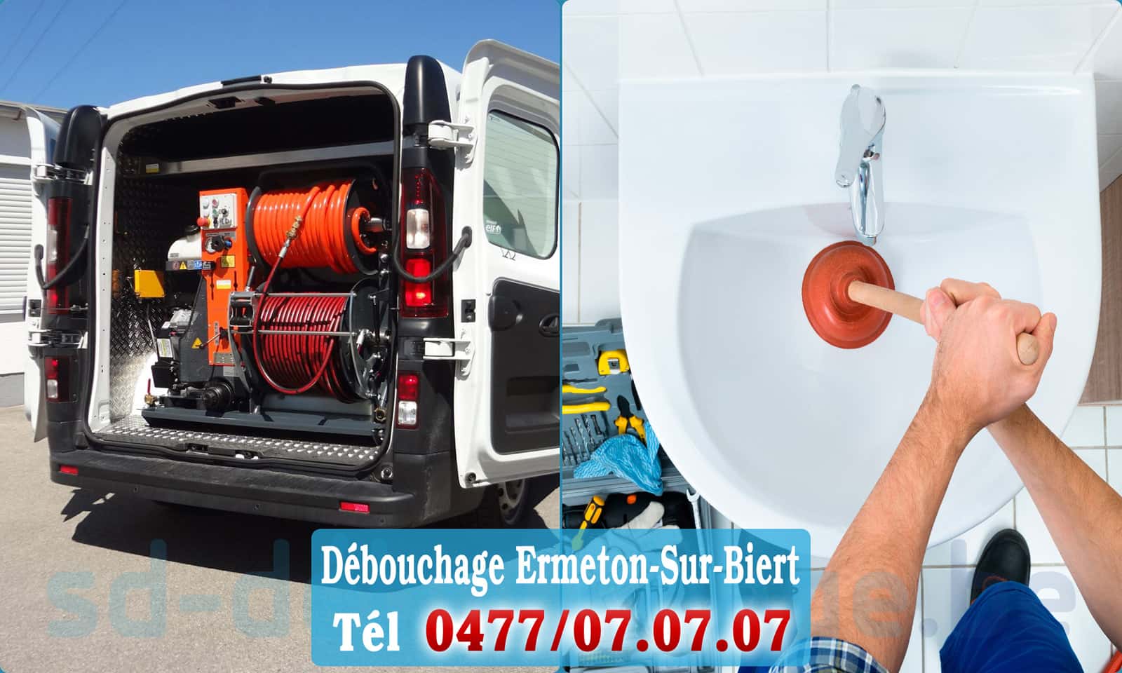 Débouchage canalisation Ermeton-Sur-Biert rapide et efficace - 0477 07 07 07