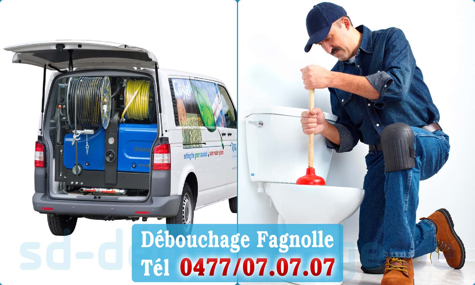 Débouchage de canalisation Fagnolle rapide et efficace - 0477 07 07 07