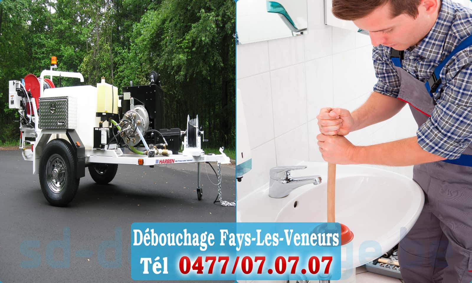 Débouchage canalisation Fays-Les-Veneurs rapide et efficace - 0477 07 07 07