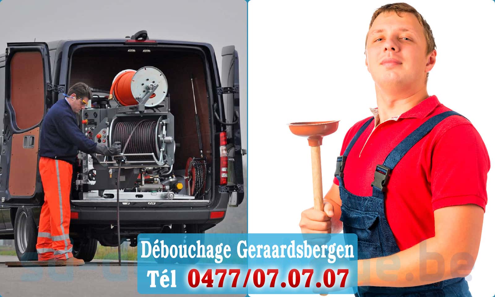 Curage canalisation Geraardsbergen rapide et efficace - 0477 07 07 07