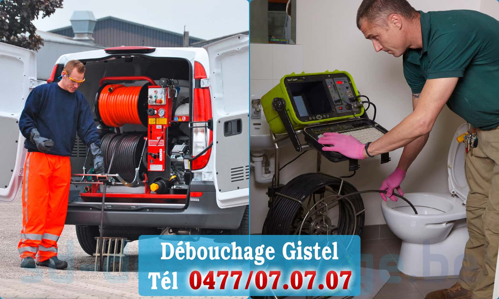 Déboucher canalisation maison Gistel rapide et efficace - 0477 07 07 07
