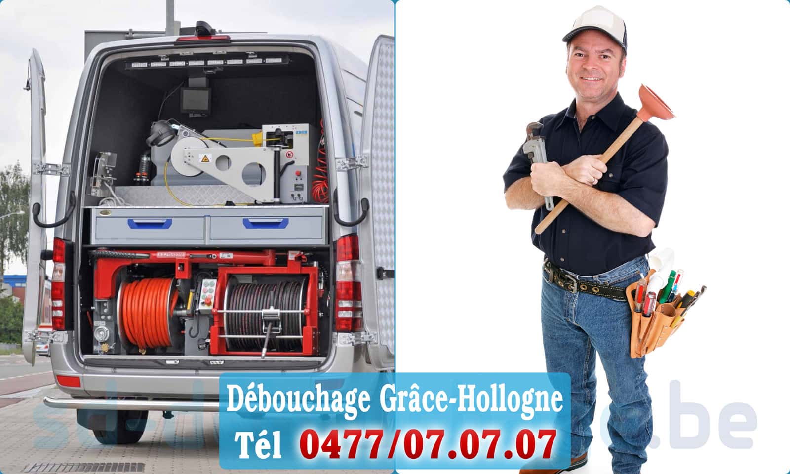 Débouchage canalisation Grâce-Hollogne rapide et efficace - 0477 07 07 07