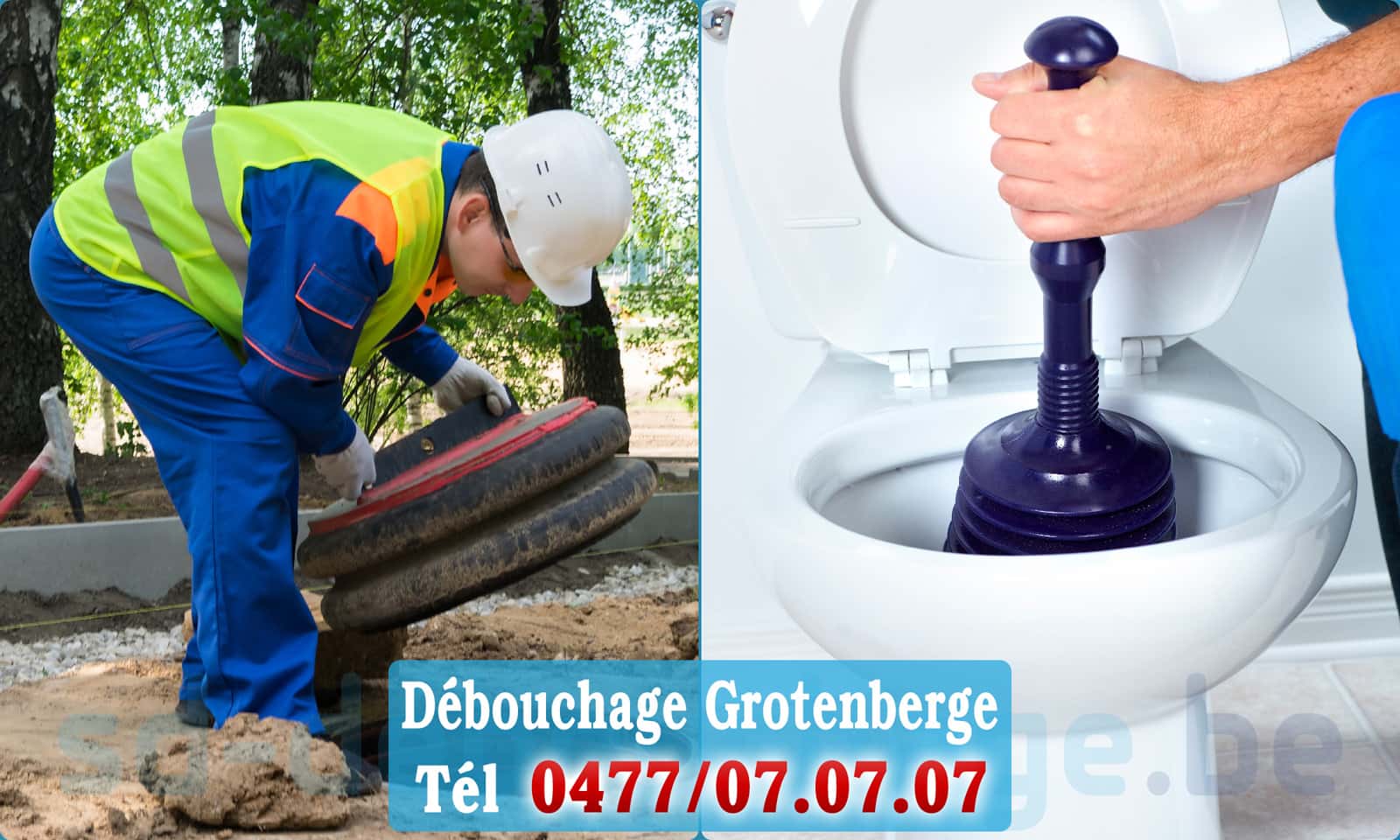 Débouchage canalisation Grotenberge rapide et efficace - 0477 07 07 07