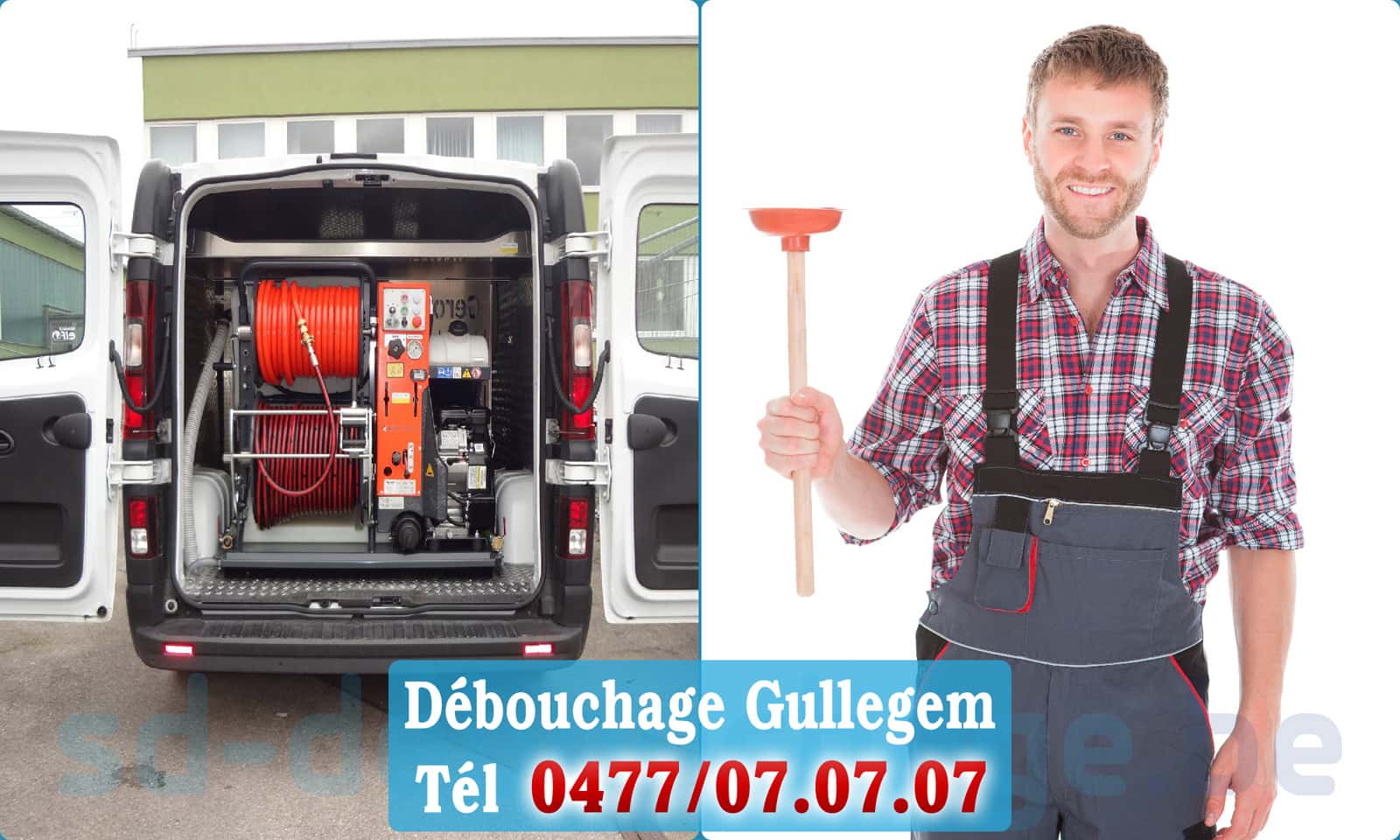 Débouchage de canalisation Gullegem rapide et efficace - 0477 07 07 07