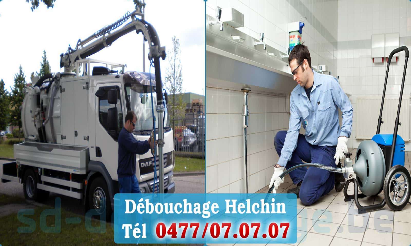 Déboucher canalisation maison Helchin rapide et efficace - 0477 07 07 07