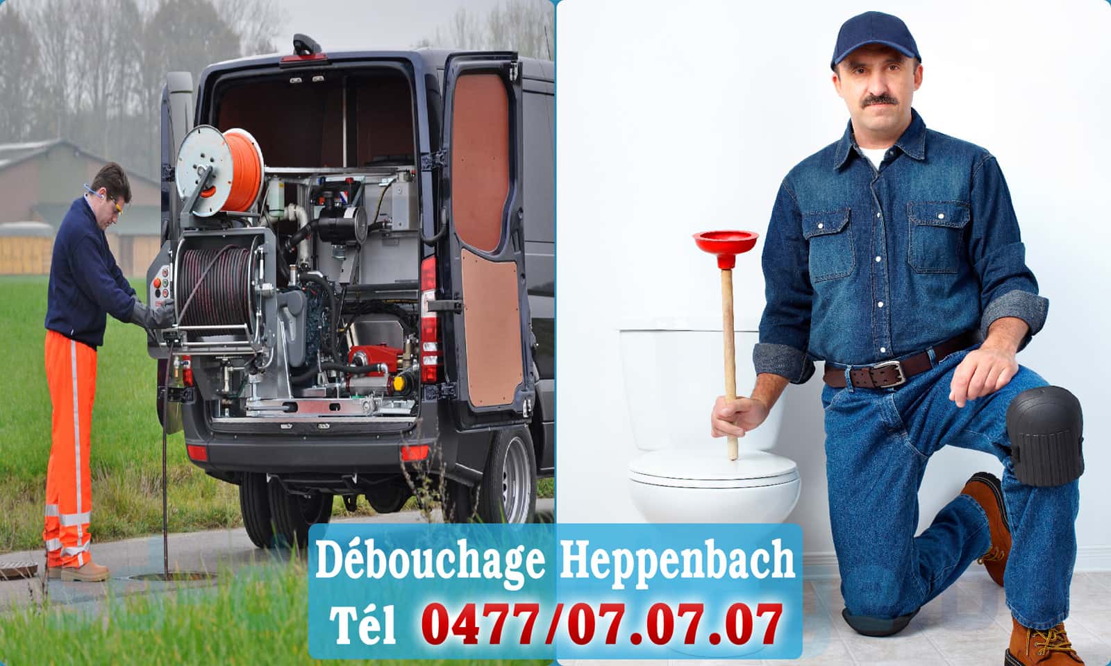 Déboucher canalisation maison Heppenbach rapide et efficace - 0477 07 07 07