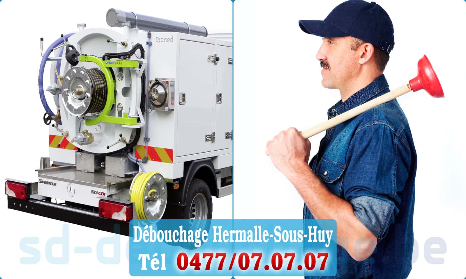 Service débouchage canalisation Hermalle-Sous-Huy rapide et efficace - 0477 07 07 07