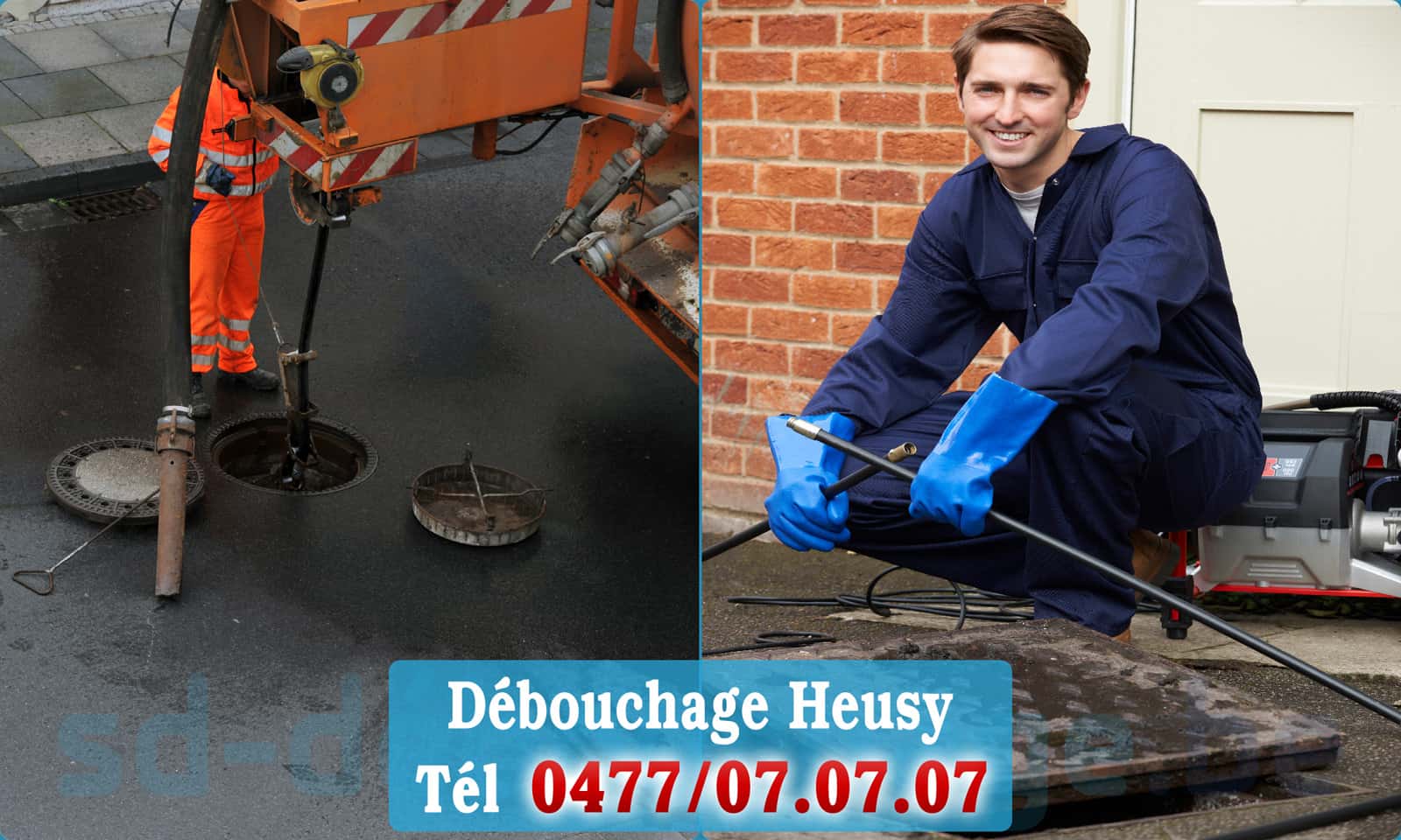 Service débouchage canalisation Heusy rapide et efficace - 0477 07 07 07