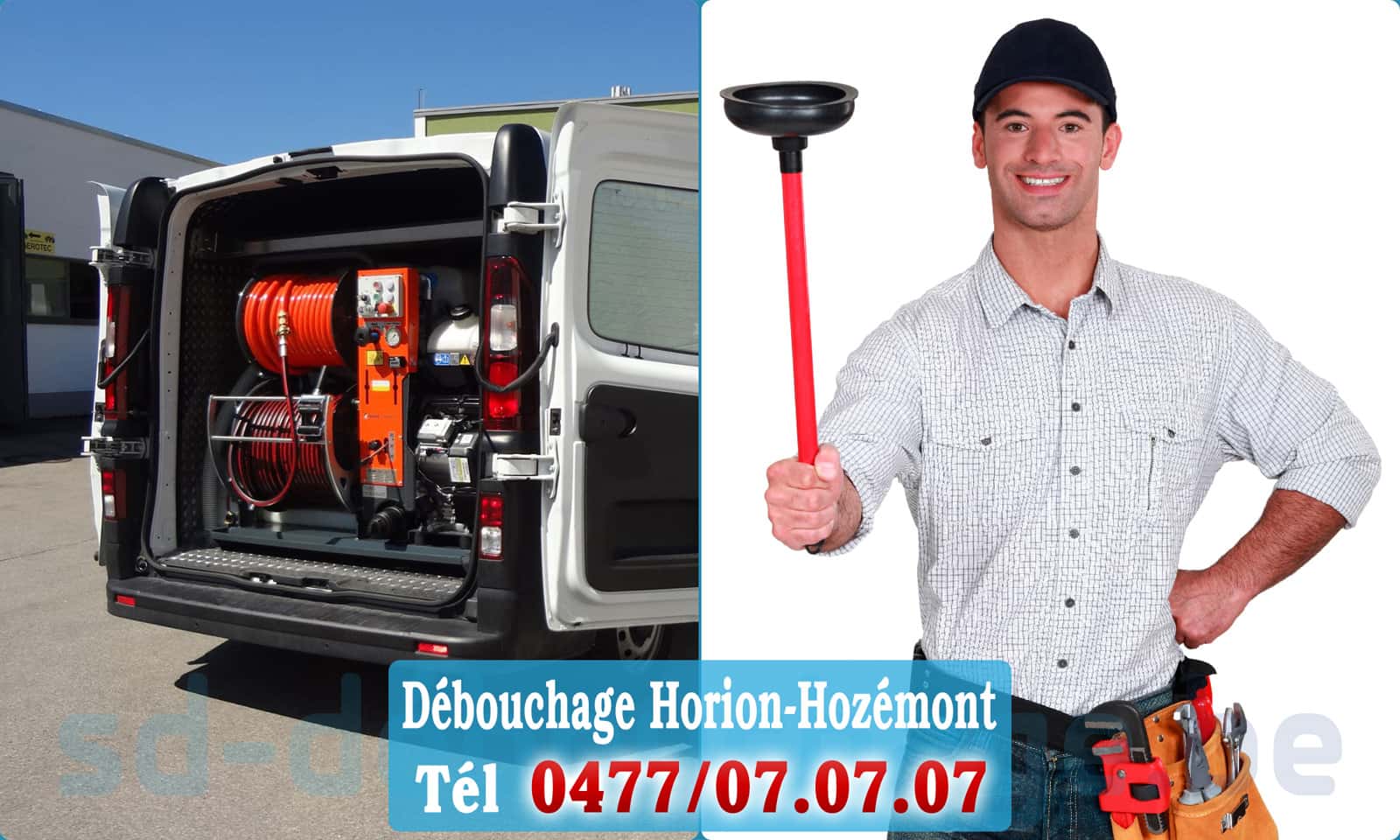 Débouchage canalisation Horion-Hozémont rapide et efficace - 0477 07 07 07