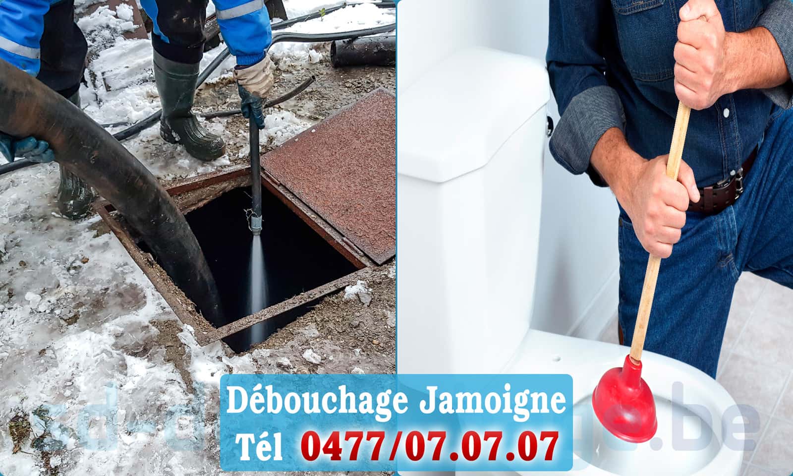 Débouchage canalisation Jamoigne rapide et efficace - 0477 07 07 07