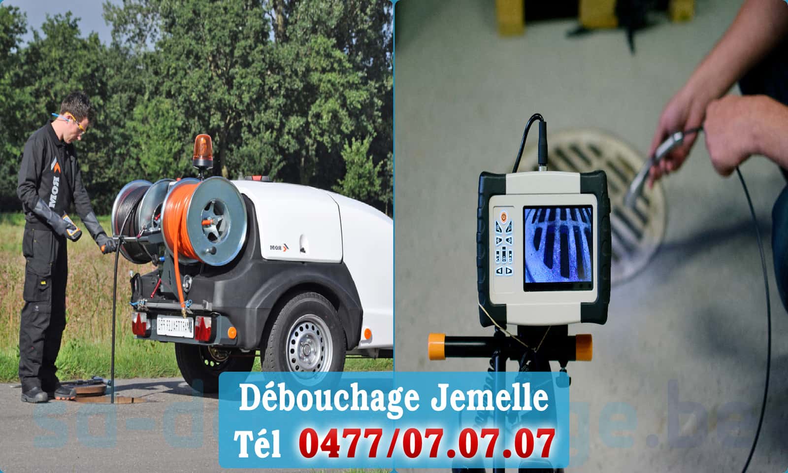 Déboucher canalisation maison Jemelle rapide et efficace - 0477 07 07 07