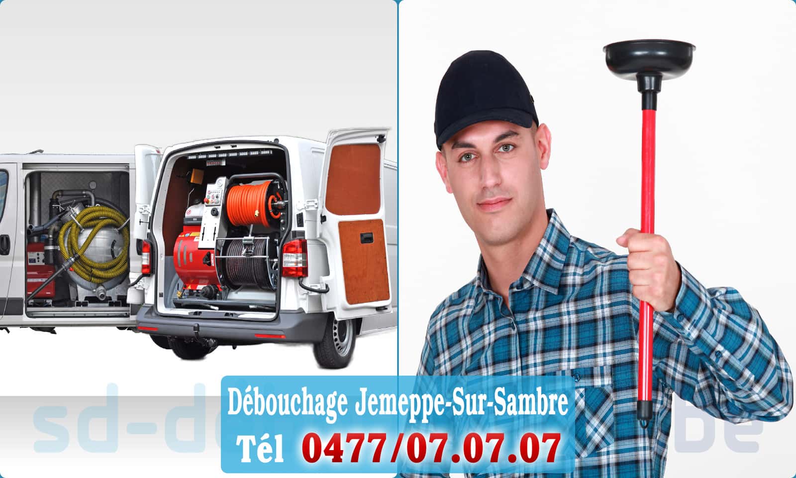 Curage canalisation Jemeppe-Sur-Sambre rapide et efficace - 0477 07 07 07