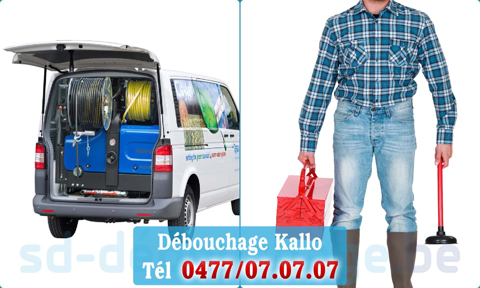 Débouchage de canalisation Kallo rapide et efficace - 0477 07 07 07