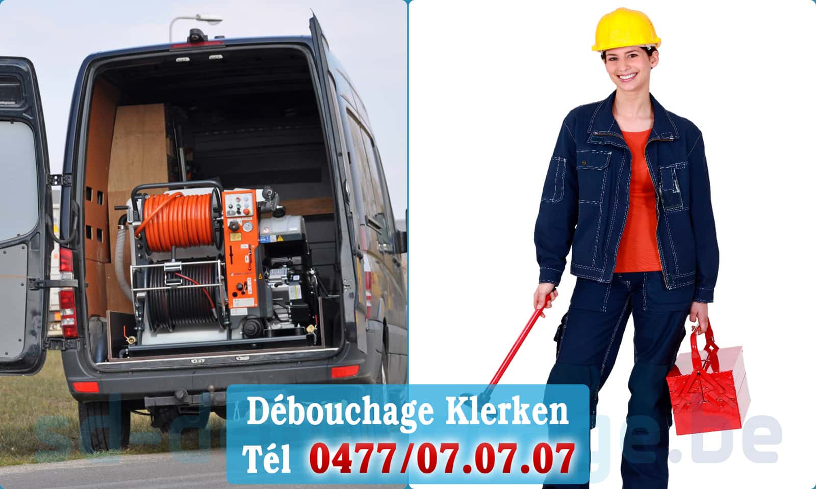 Déboucher canalisation maison Klerken rapide et efficace - 0477 07 07 07