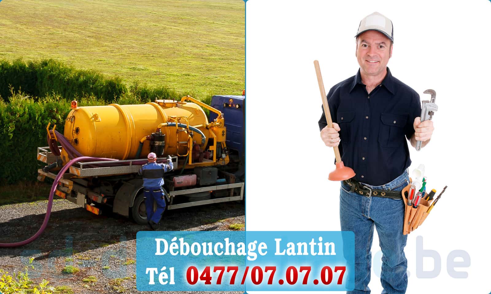 Débouchage canalisation Lantin rapide et efficace - 0477 07 07 07