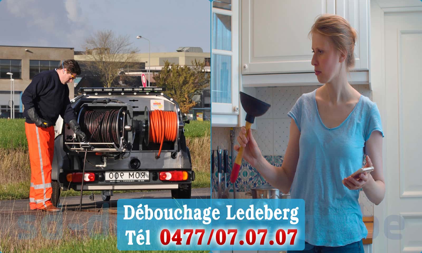 Déboucher canalisation maison Ledeberg rapide et efficace - 0477 07 07 07
