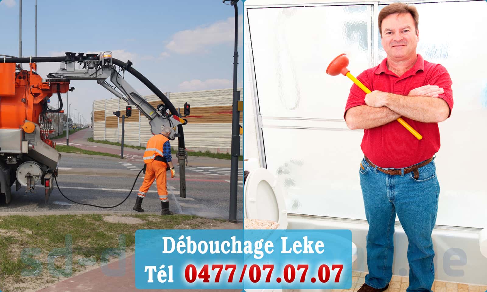 Déboucher canalisation maison Leke rapide et efficace - 0477 07 07 07