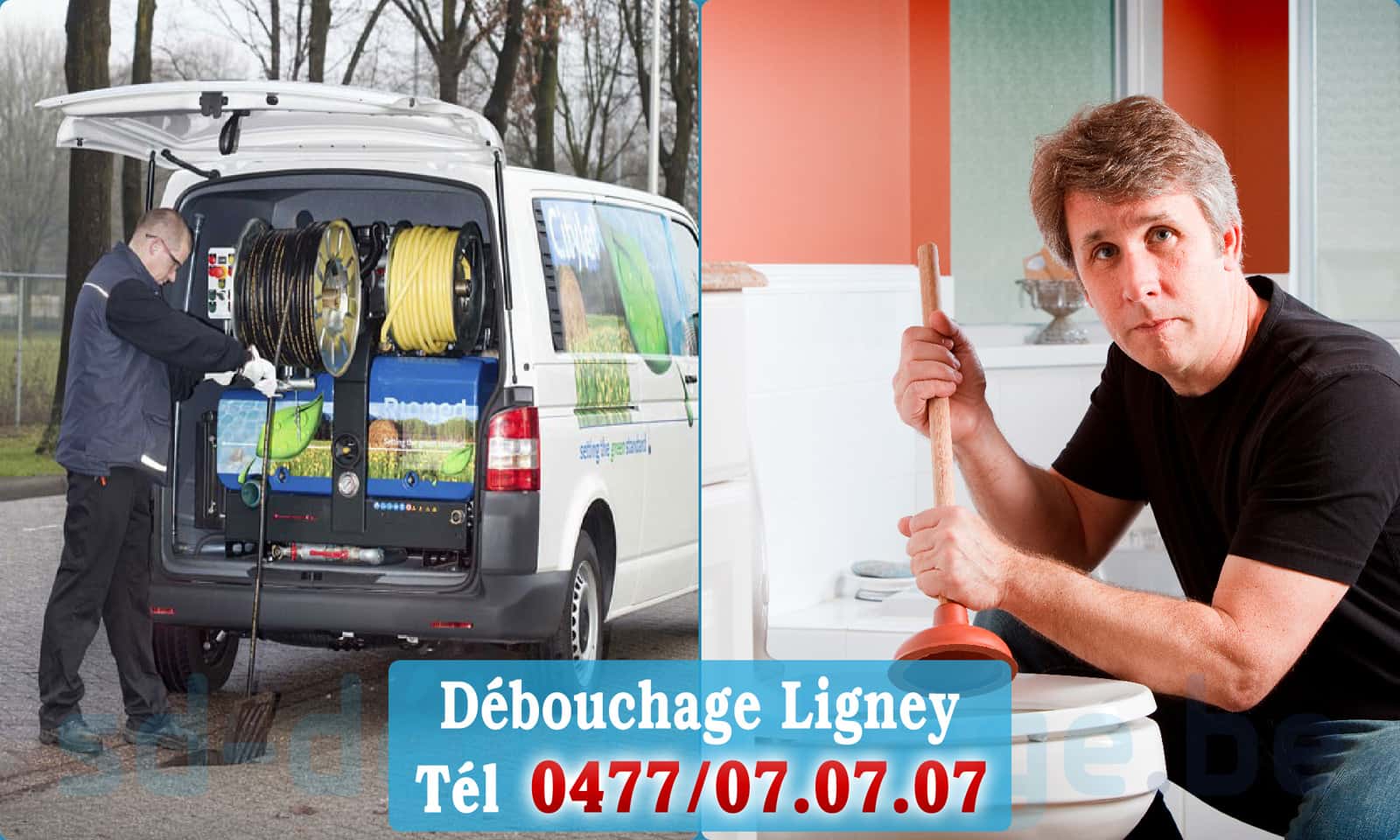 Déboucher canalisation maison Ligney rapide et efficace - 0477 07 07 07
