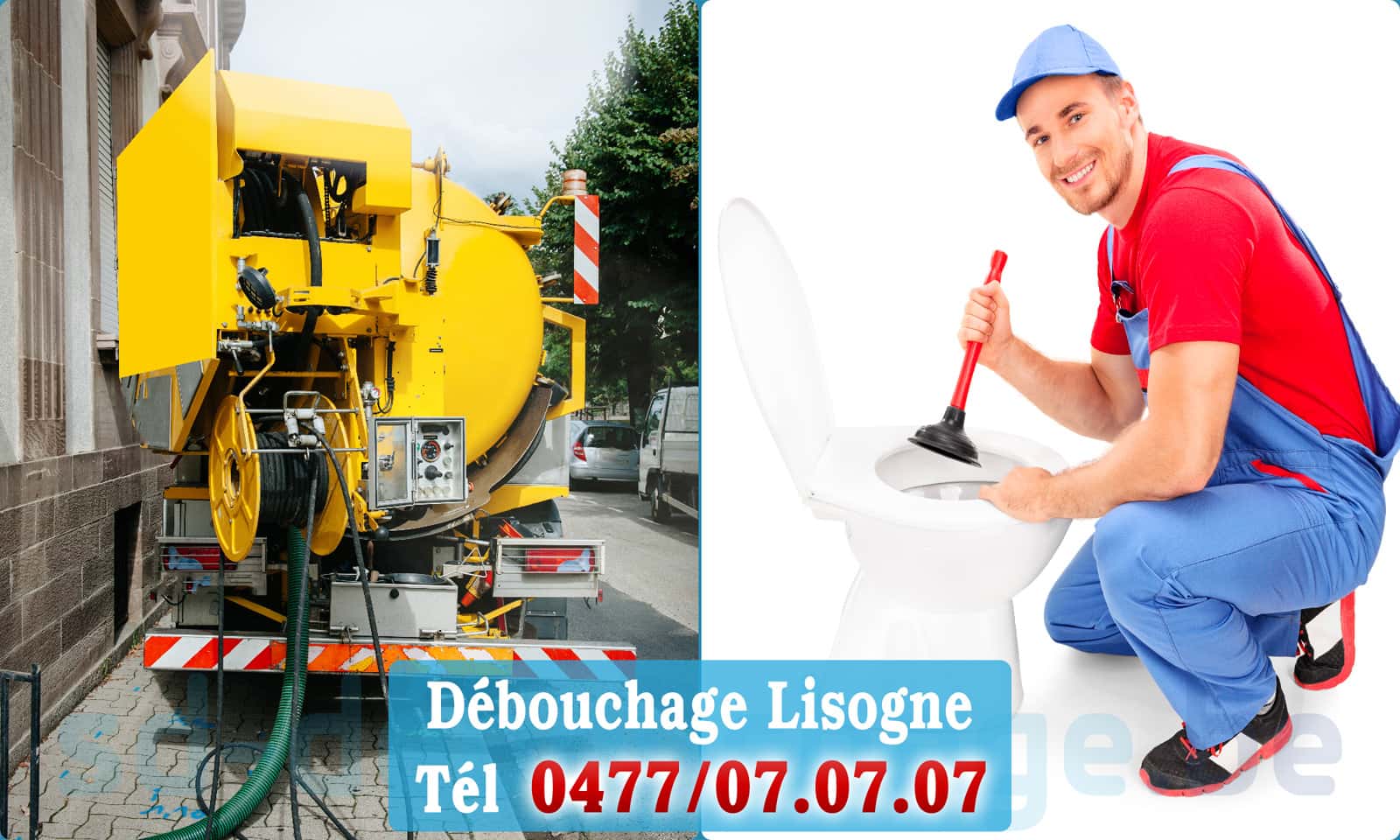 Débouchage de canalisation Lisogne rapide et efficace - 0477 07 07 07