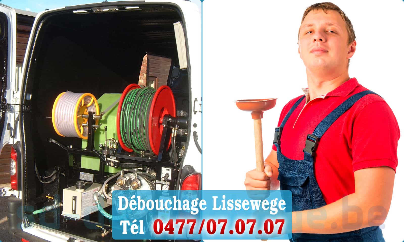 Débouchage canalisation Lissewege rapide et efficace - 0477 07 07 07