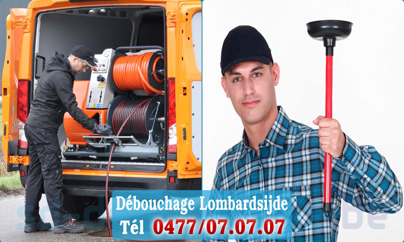 Service débouchage canalisation Lombardsijde rapide et efficace - 0477 07 07 07