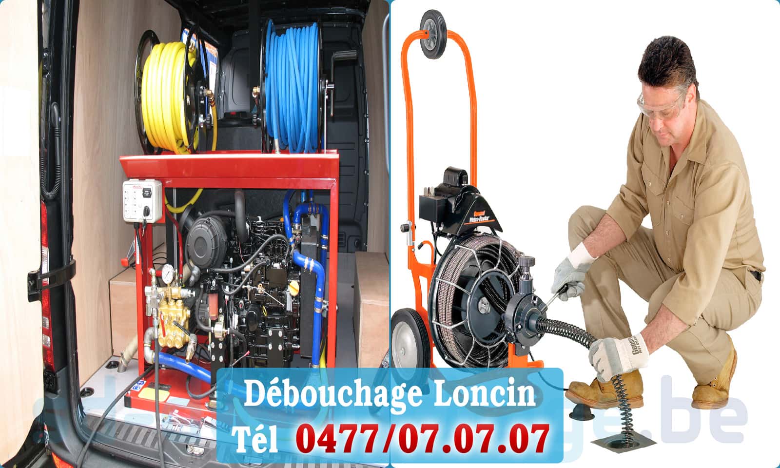 Déboucher canalisation maison Loncin rapide et efficace - 0477 07 07 07