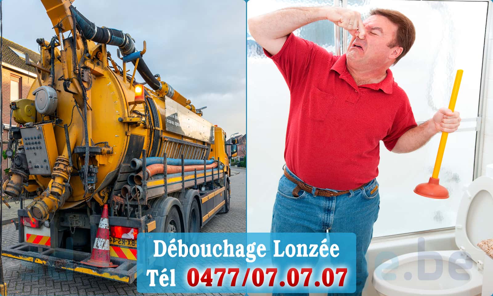 Déboucher canalisation maison Lonzée rapide et efficace - 0477 07 07 07