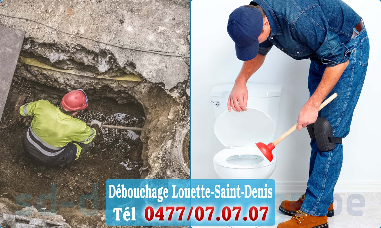 Débouchage canalisation Louette-Saint-Denis rapide et efficace - 0477 07 07 07