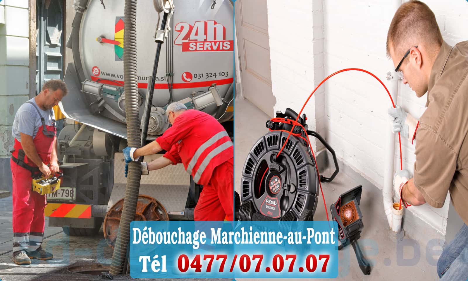 Dégorgement Marchienne-au-Pont rapide et efficace - 0477 07 07 07