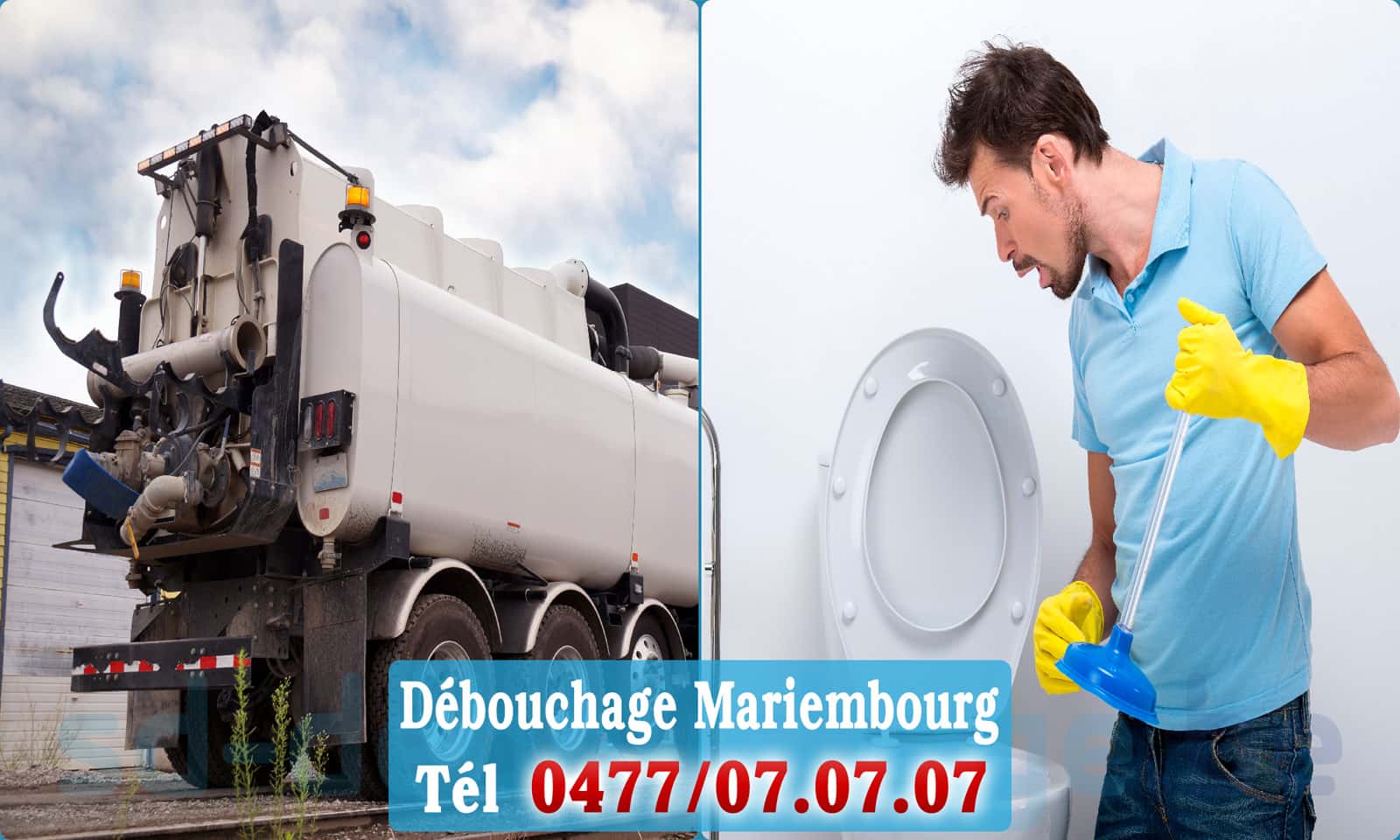 Déboucher canalisation maison Mariembourg rapide et efficace - 0477 07 07 07